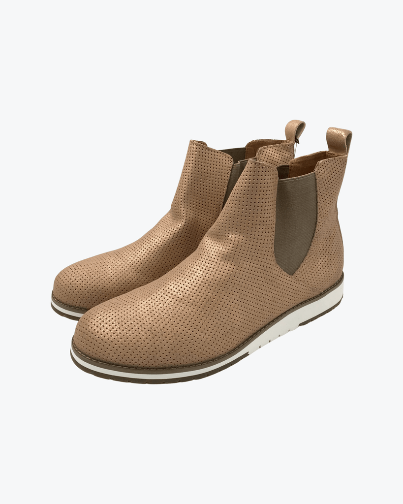 Taria | Womens Cow Suede Boot | Rose Gold | NEW
