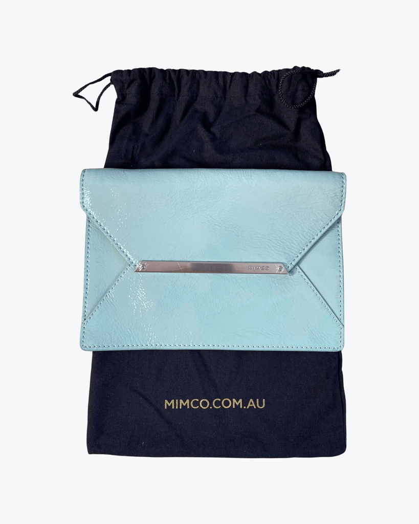 Origami Clutch |  Mint |  Patent Leather