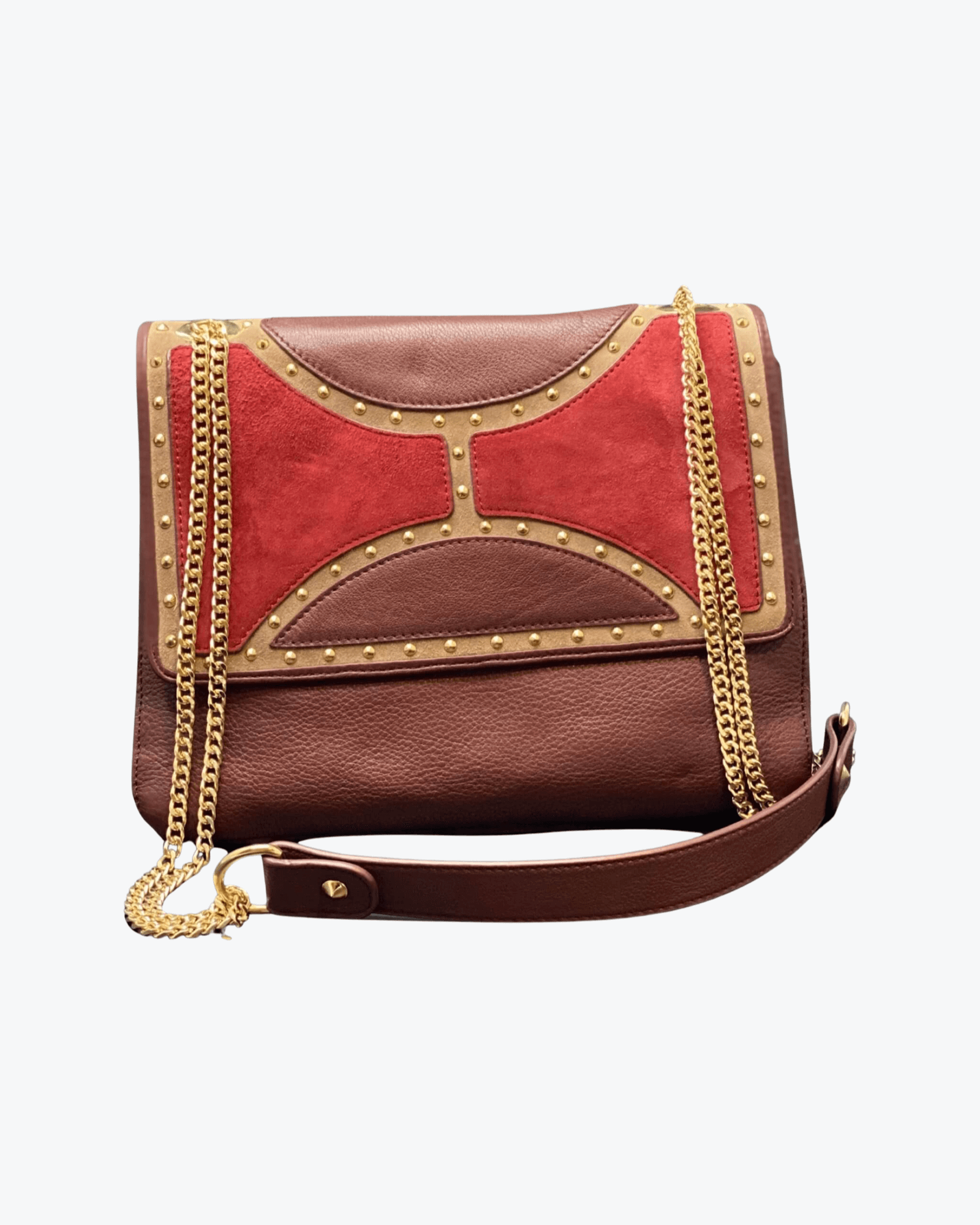 Sam Edelman 1798 Maddy Red Leather Shoulder Bag