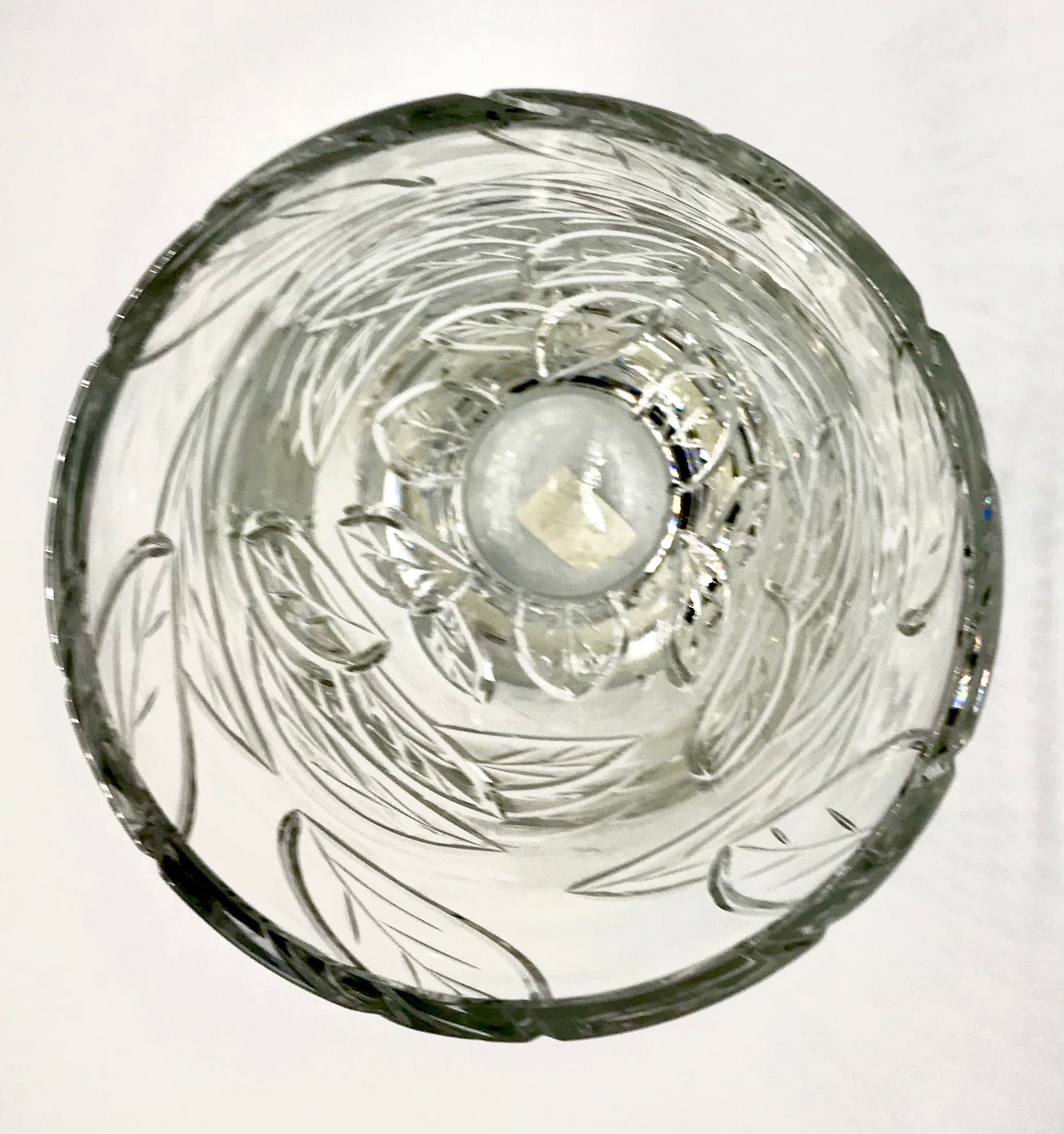 Royal Doulton Crystal 25cm Barrel Vase