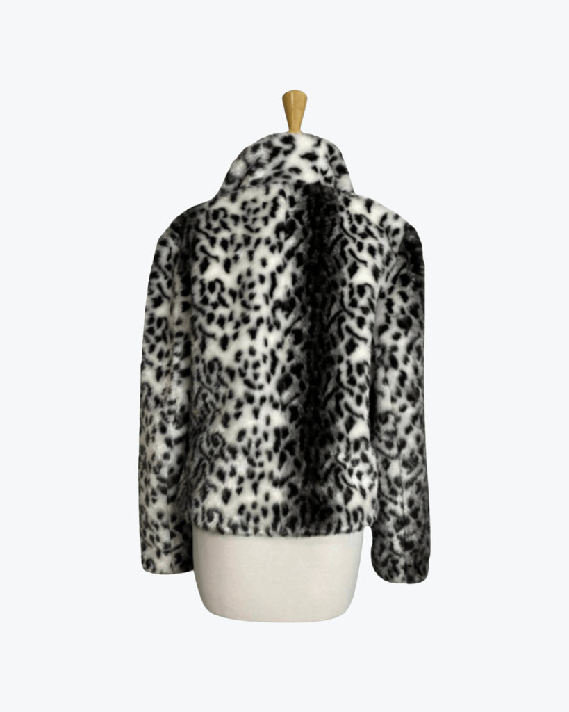 Lili | Black | Leopard | Faux Fur | Jacket | BNWT | Size 14