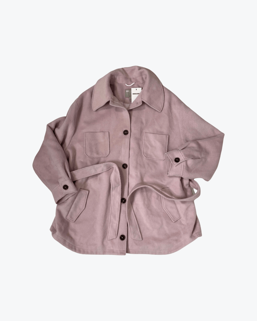 ASOS  | Dusty Pink | Belted Coat | Wool Look | BNWT | Size 26