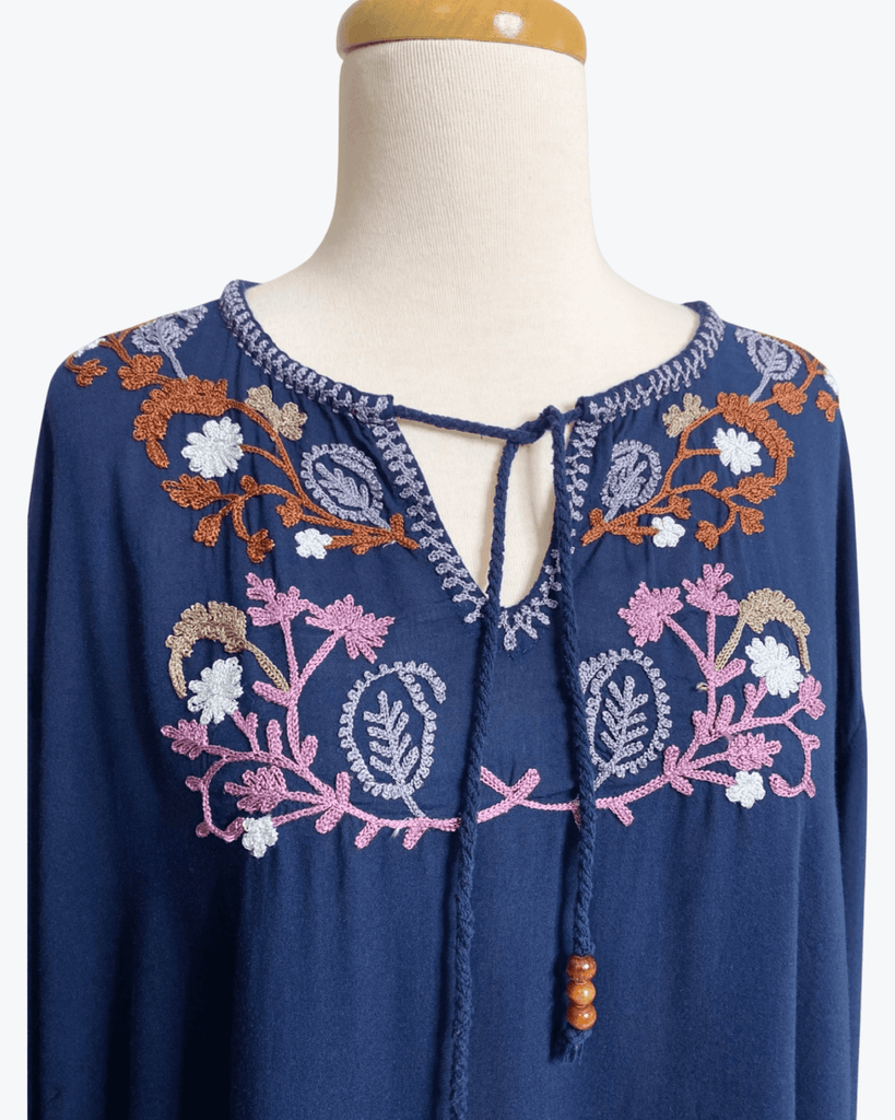 Arnhem | Embroidered Long Sleeve Top | One Size