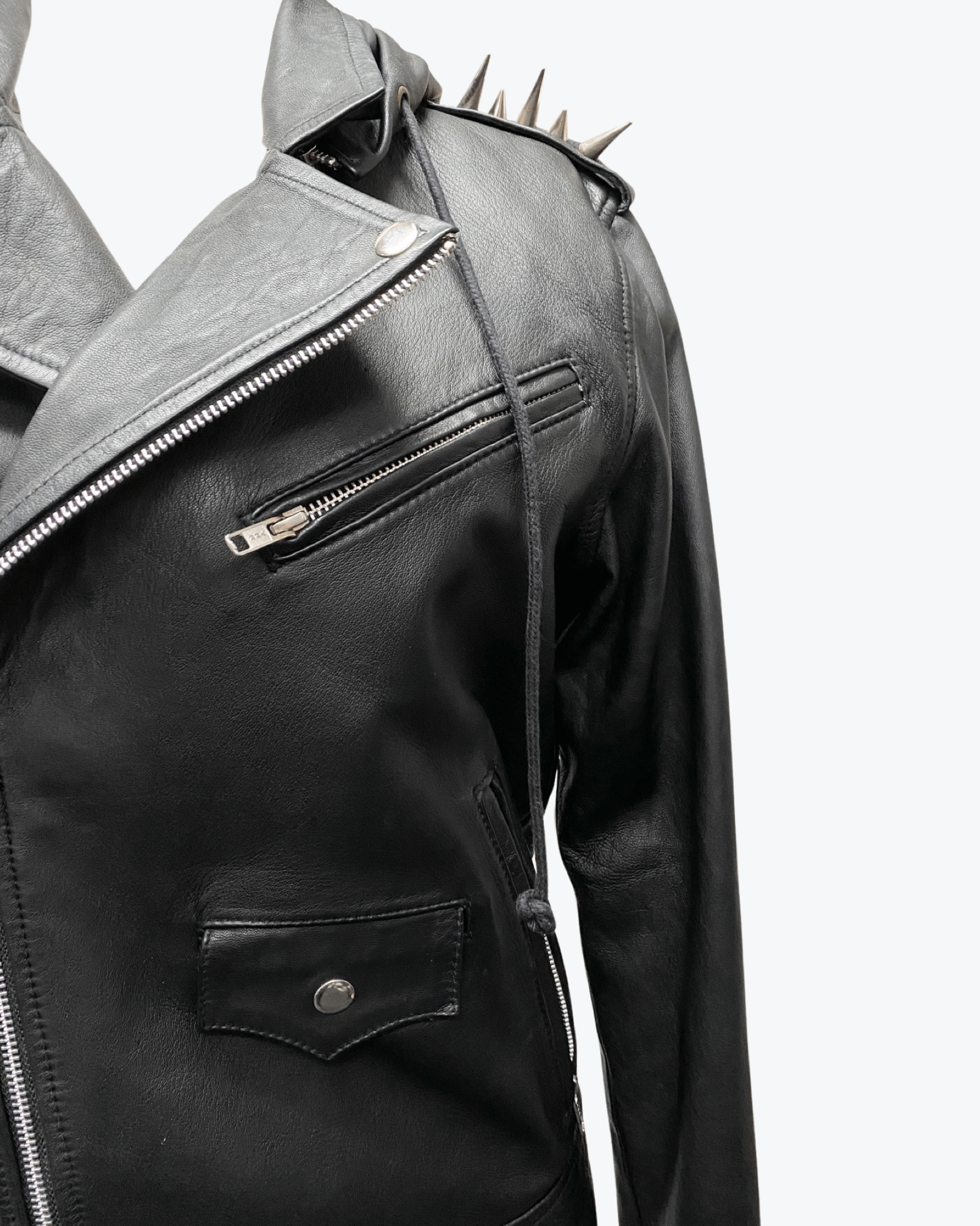 Dormeuil England Leather Biker Jacket