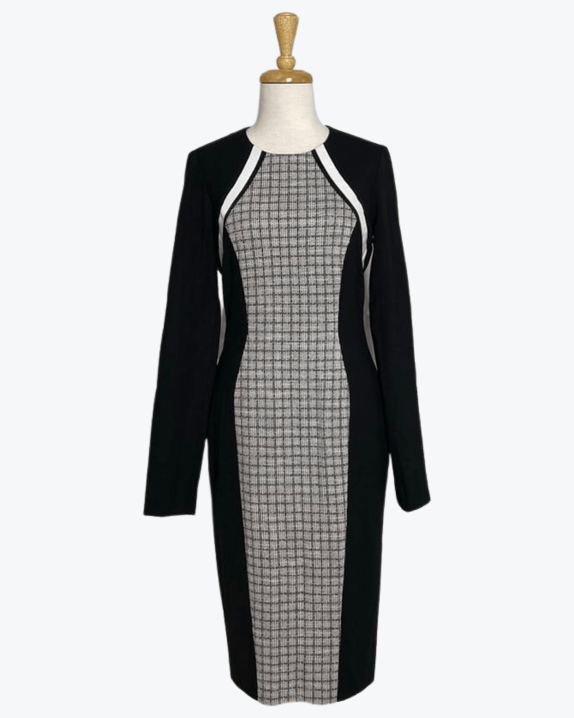 Cue | Black & White | Dress | Size 10