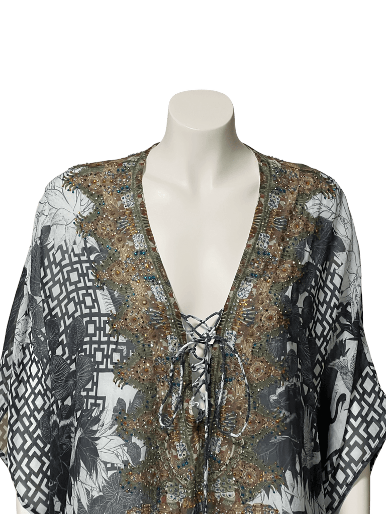 Camilla Silver Embellished Top