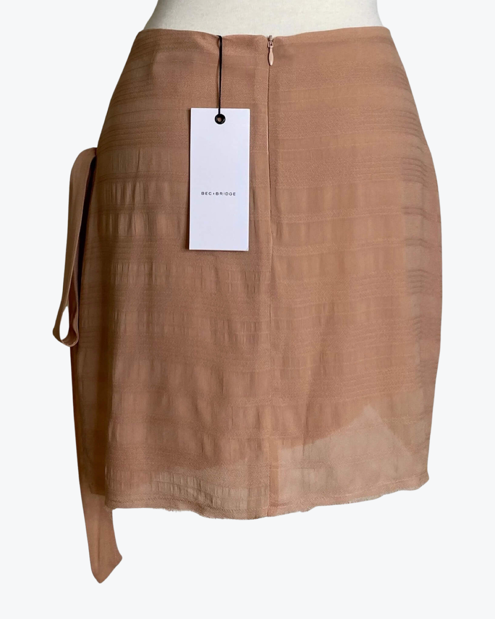 Bec & Bridge Wrap Skirt Blush Size 10