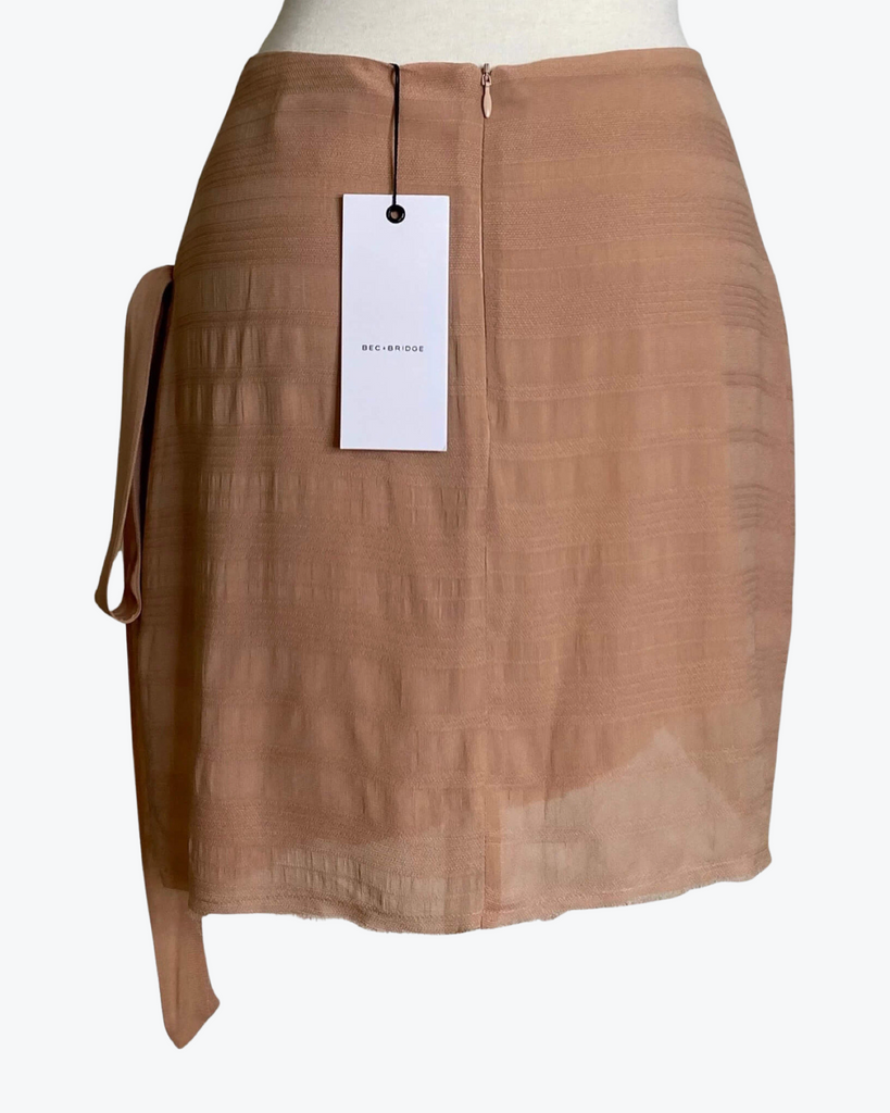 Bec & Bridge |  Wrap Skirt | Blush | Size 10