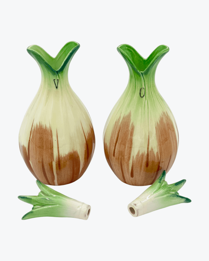 Vintage Onion Style Condiment Set