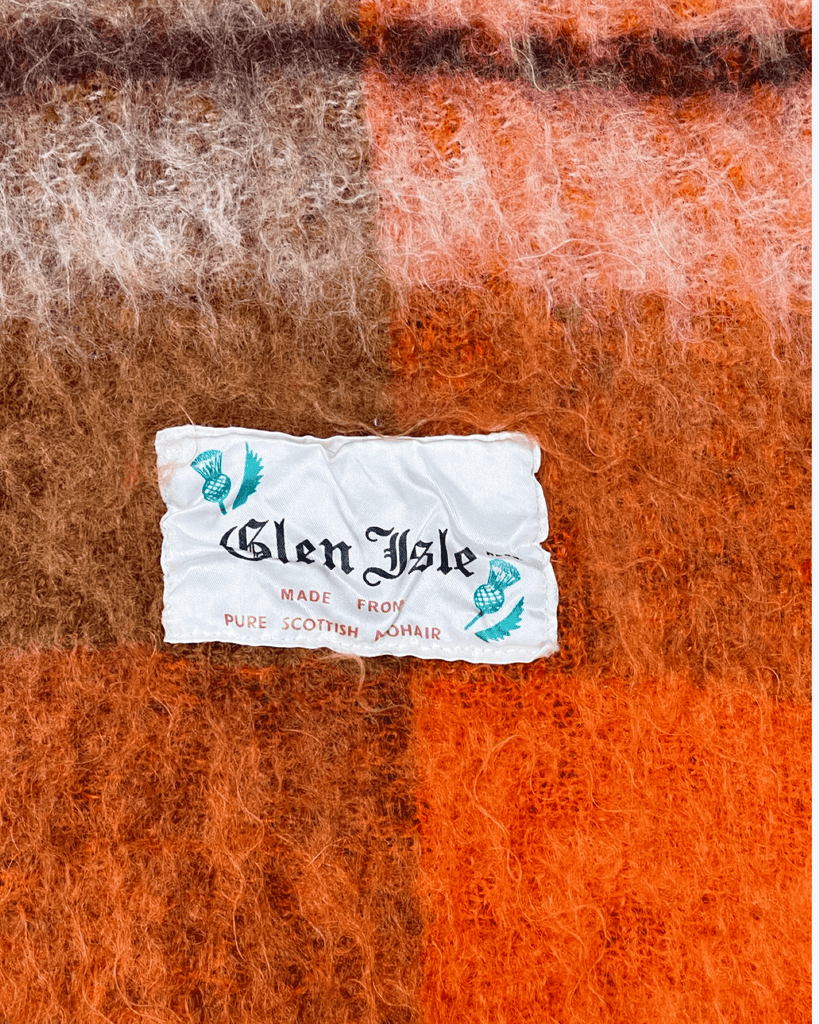 Vintage Glen Isle Mohair Blanket