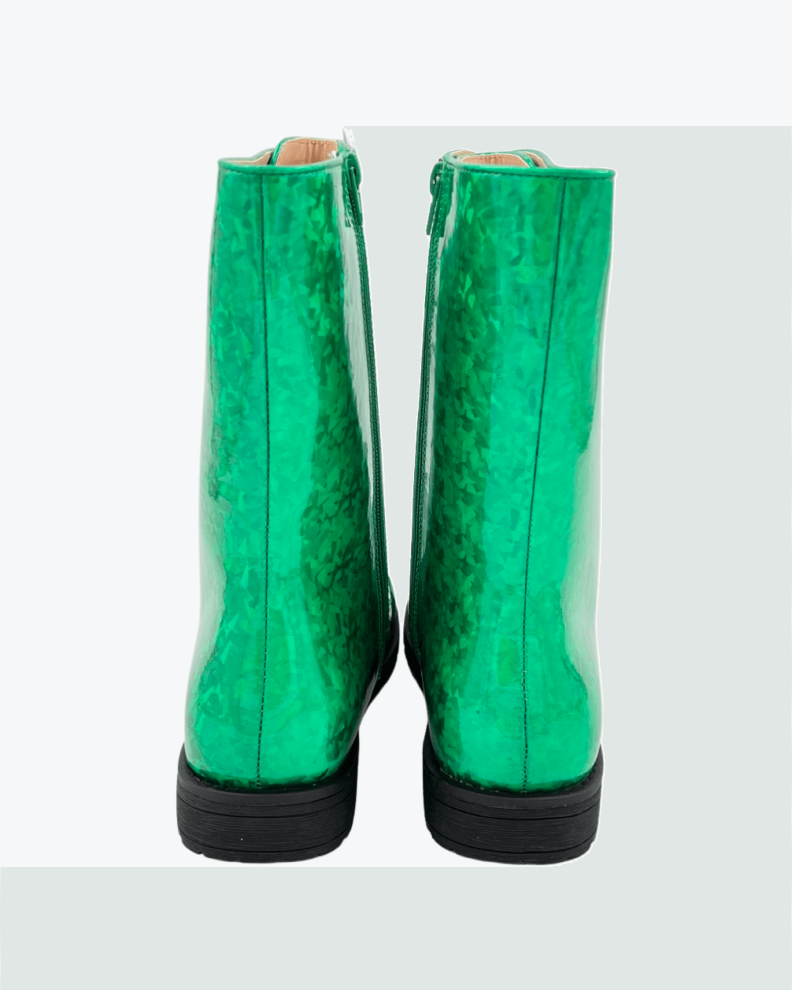 Holographic Boots Green NEW