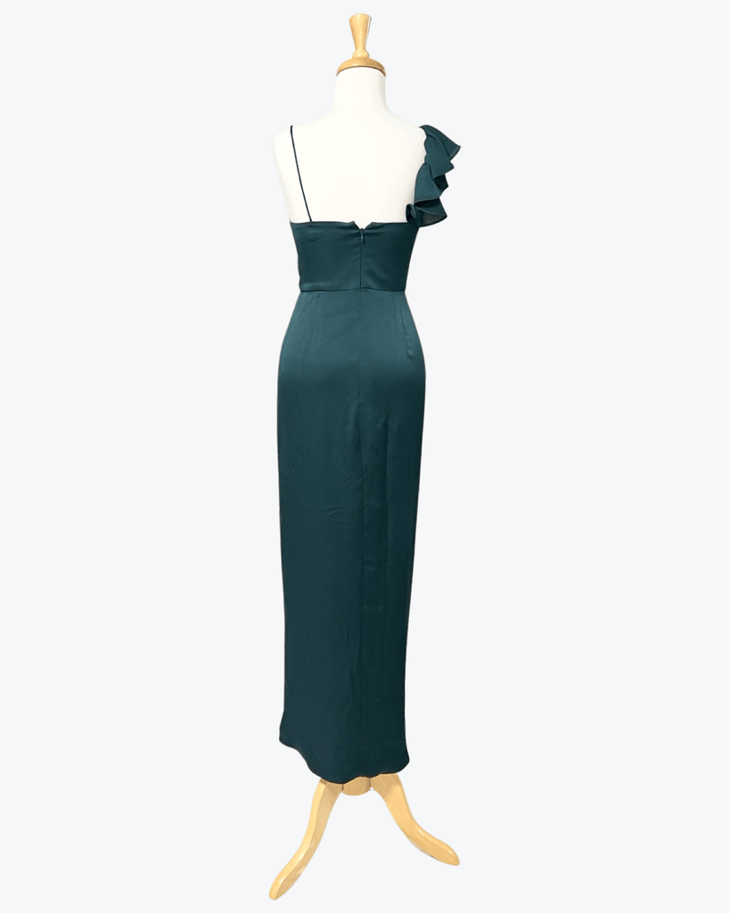 Shona Joy | Asymmetrical Frill Draped Dress