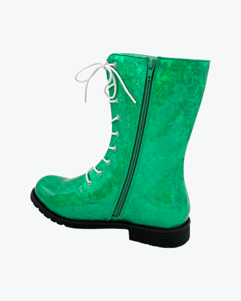 Holographic Boots | Green