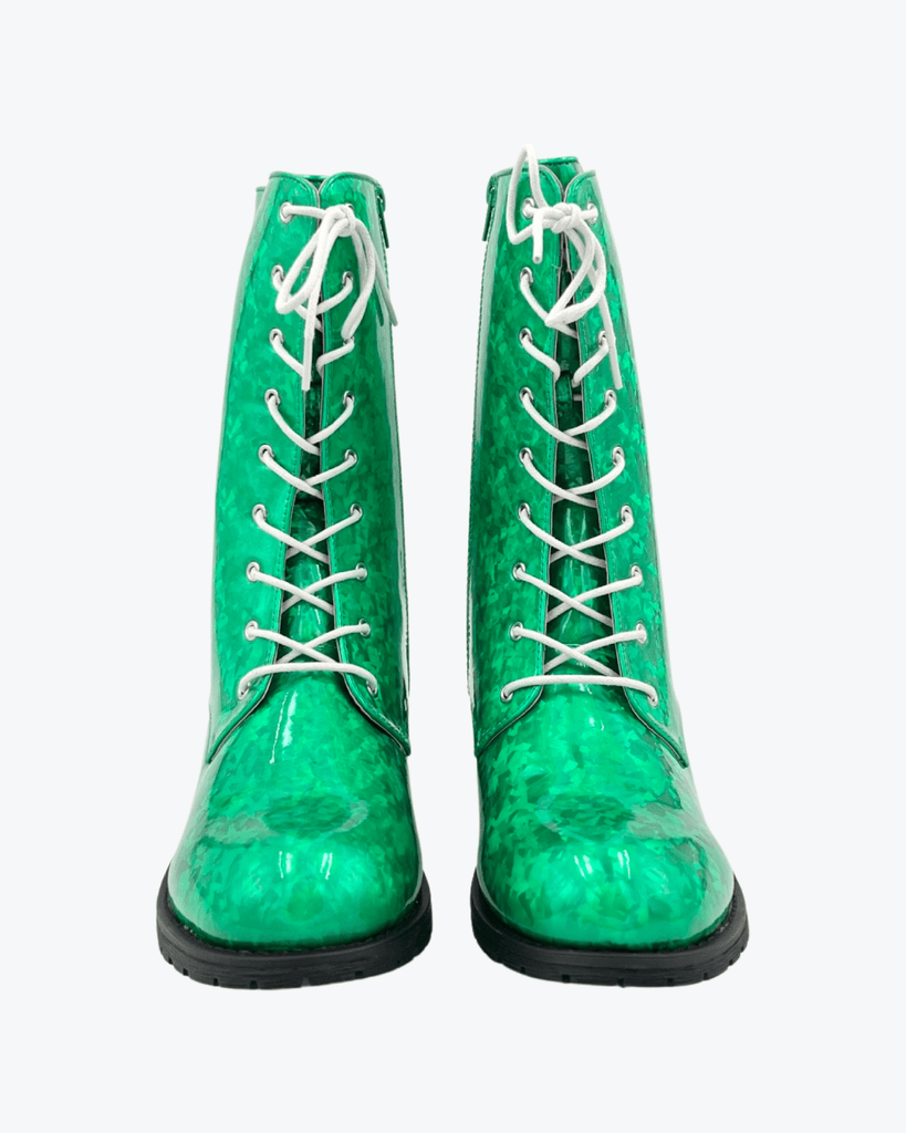 Holographic Boots | Green