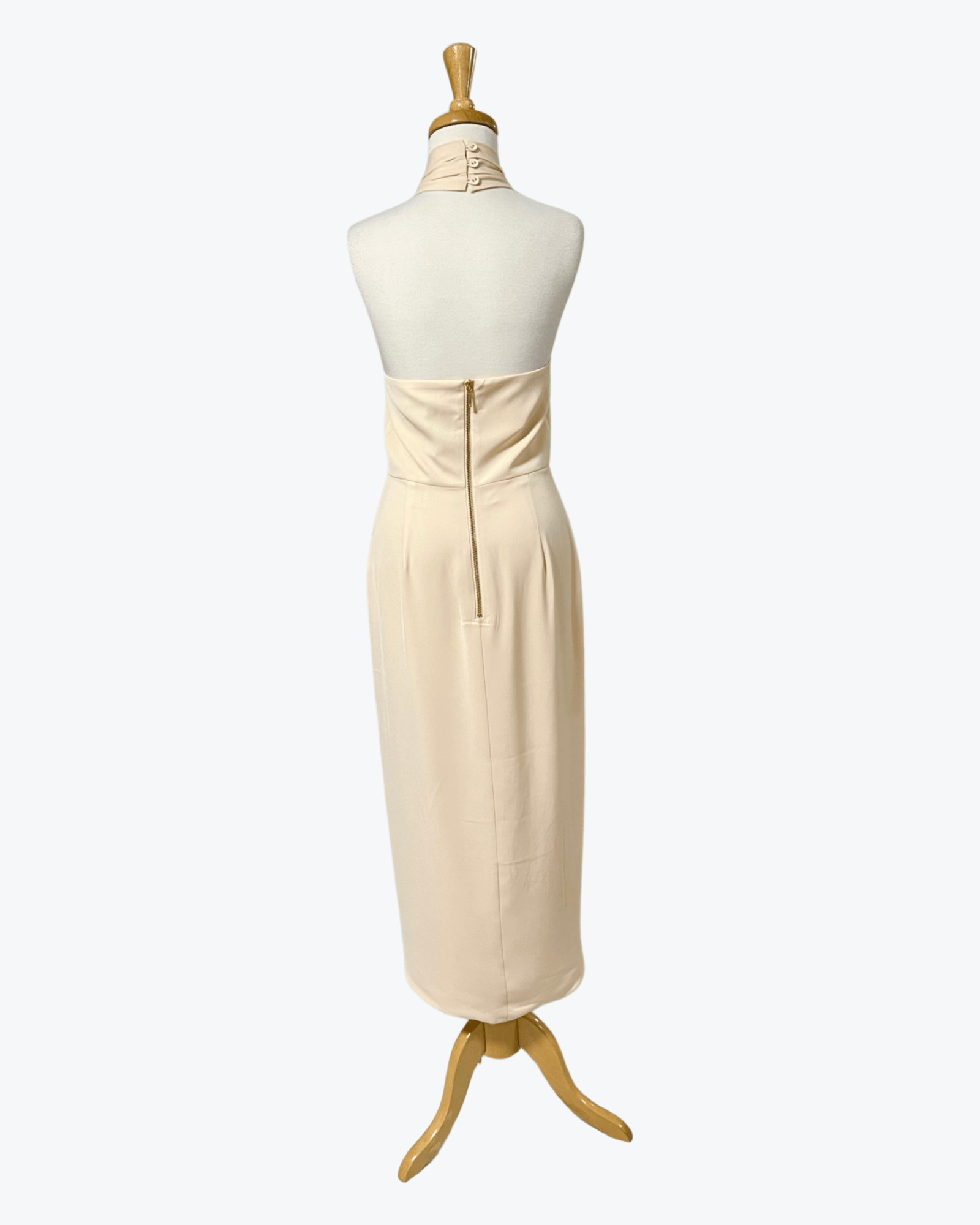 Shona Joy | Knot Draped Dress | Nude