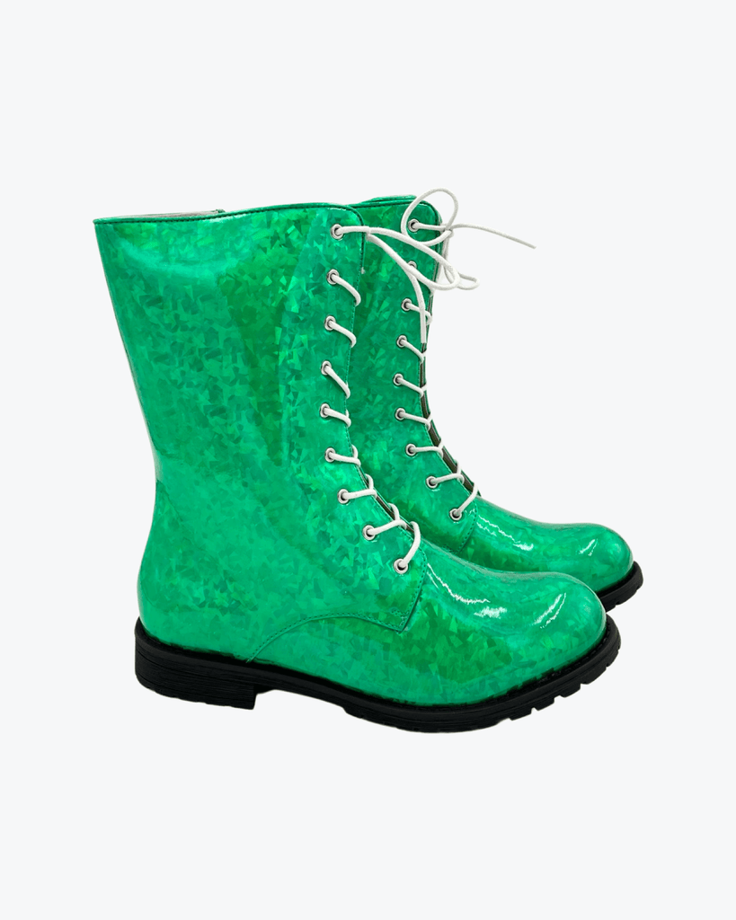 Green 2025 combat boots